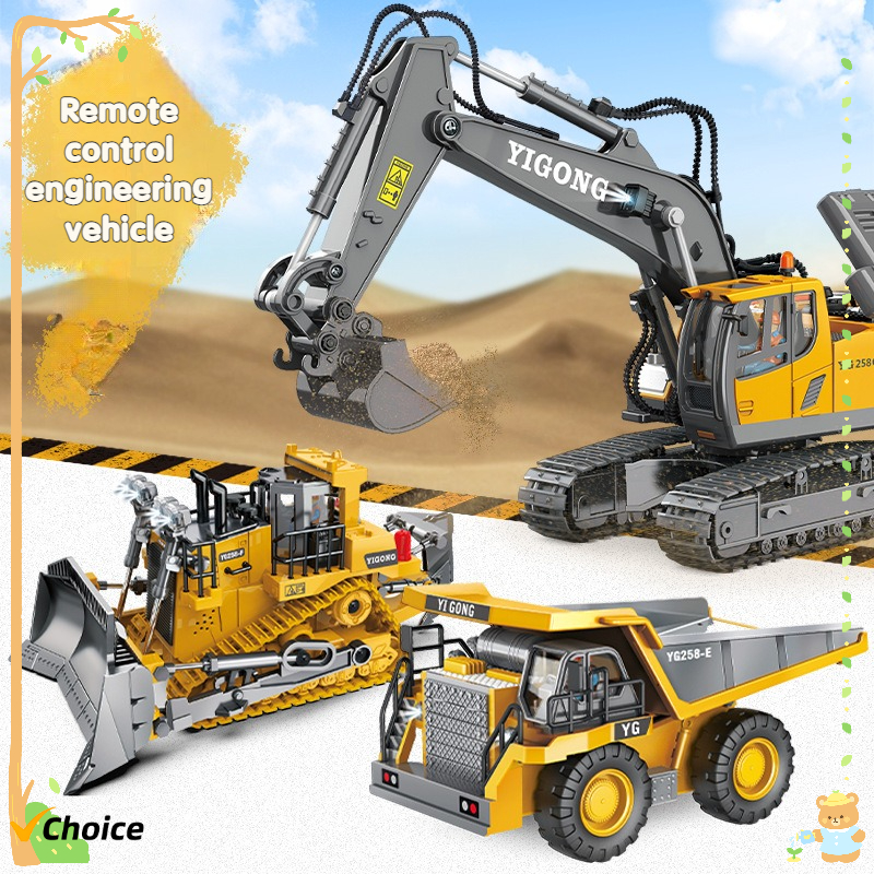 Tech Accessories Gifts - Excavator Dump Trucks 2.4G High Tech