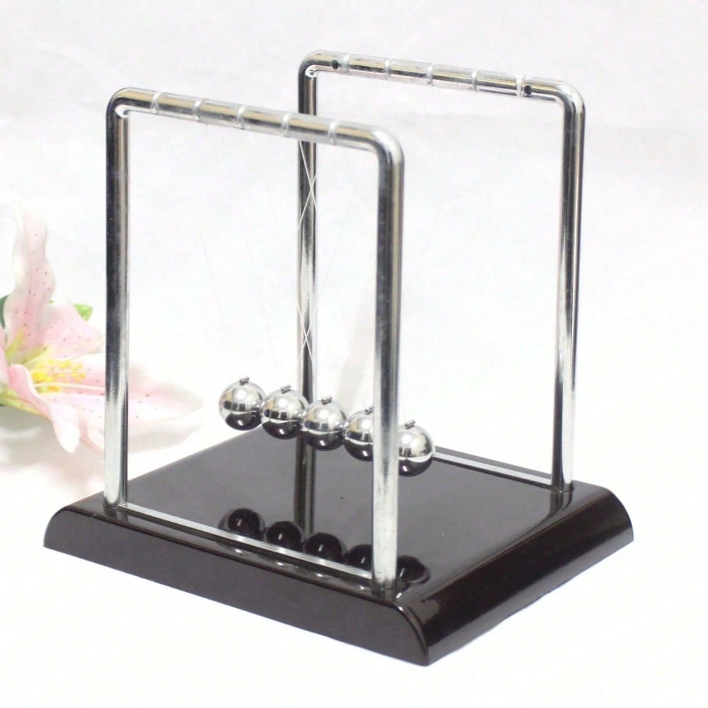 Tech Accessories Gifts - Black Metal Newton's Cradle Balance Toy