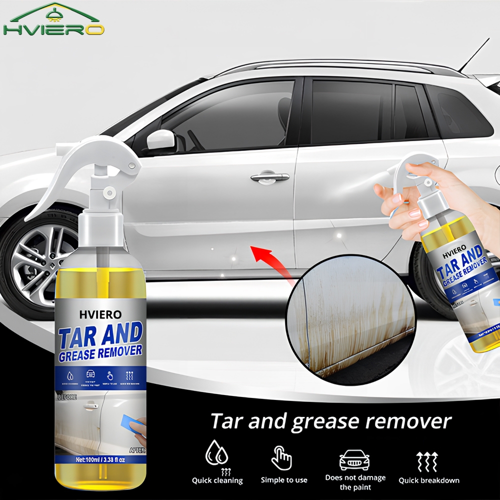 Screen Cleaner Spray - 100ml Car Oil Tar Remover Solvents