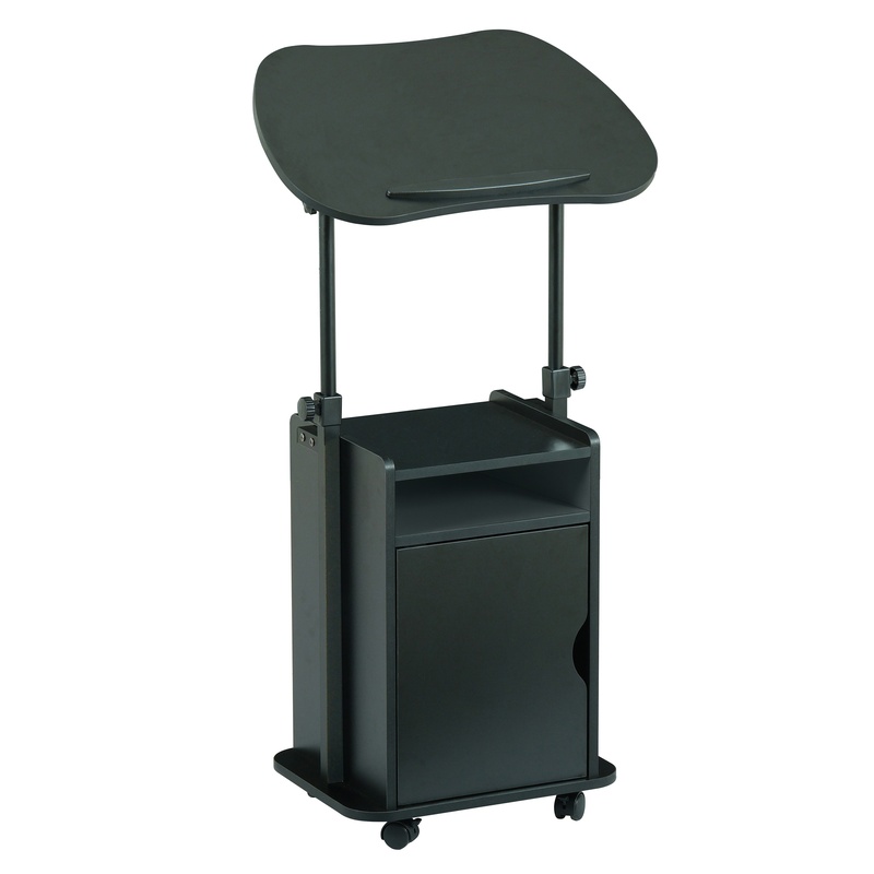 Black Adjustable Laptop Cart w - مراجعة Laptop Stand Bamboo وسعره