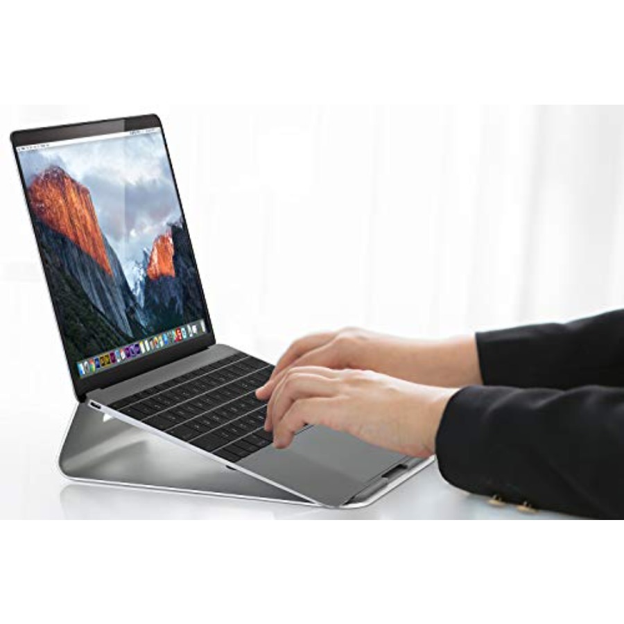 Tilted Laptop Riser for MacBoo - مراجعة Laptop Stand Bamboo وسعره