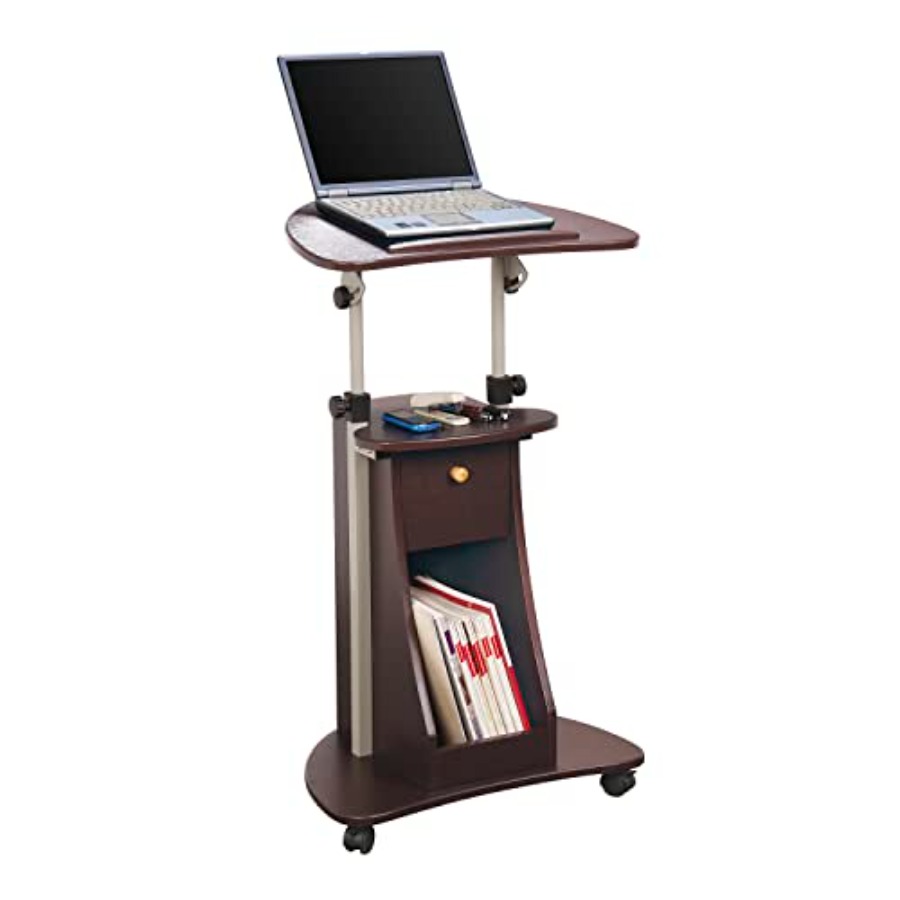 Sit-to-Stand Rolling Adjustabl - مراجعة Laptop Stand Bamboo وسعره