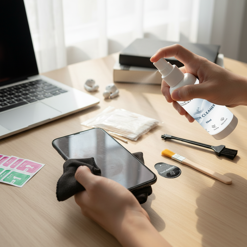 Phone & Tablet Screen Cleaning - مراجعة Screen Cleaner Spray وسعره