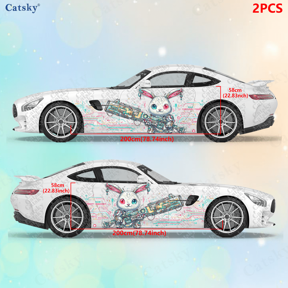 2pcs Cyberpunk Line Tech Bunny - مراجعة Tech Accessories Gifts وسعره