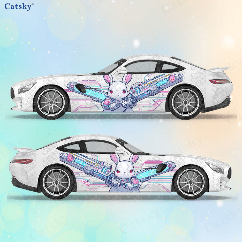 2pcs Cyberpunk Line Tech Bunny - مراجعة Tech Accessories Gifts وسعره