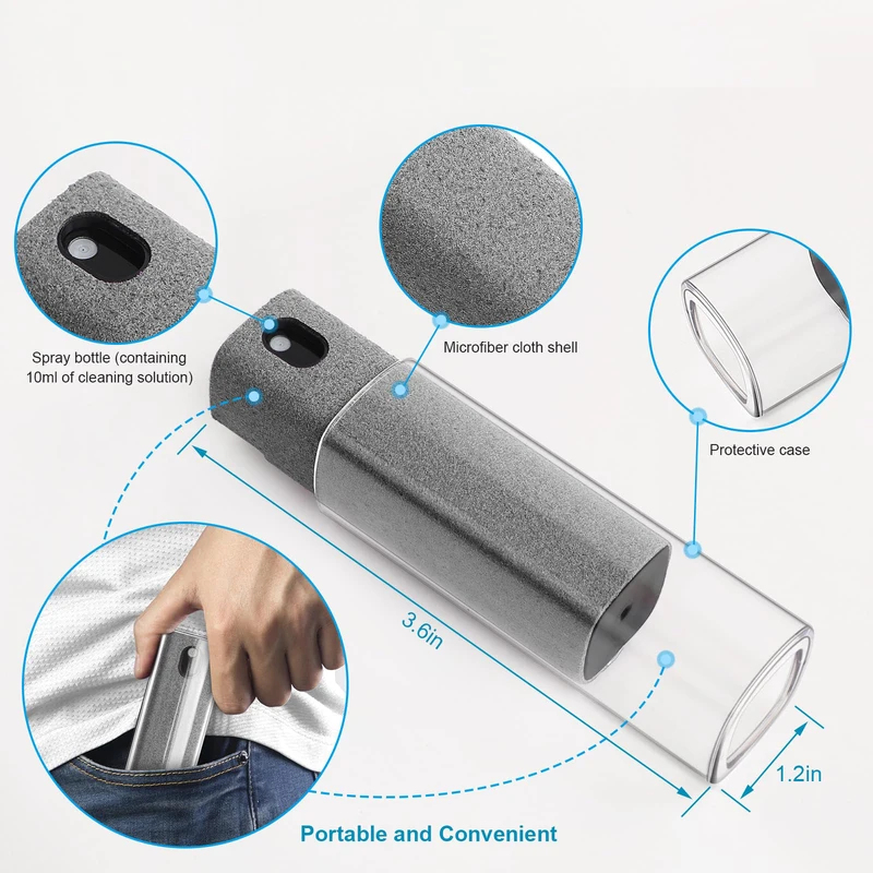 1-3set Microfiber Screen Clean - مراجعة Screen Cleaner Spray وسعره