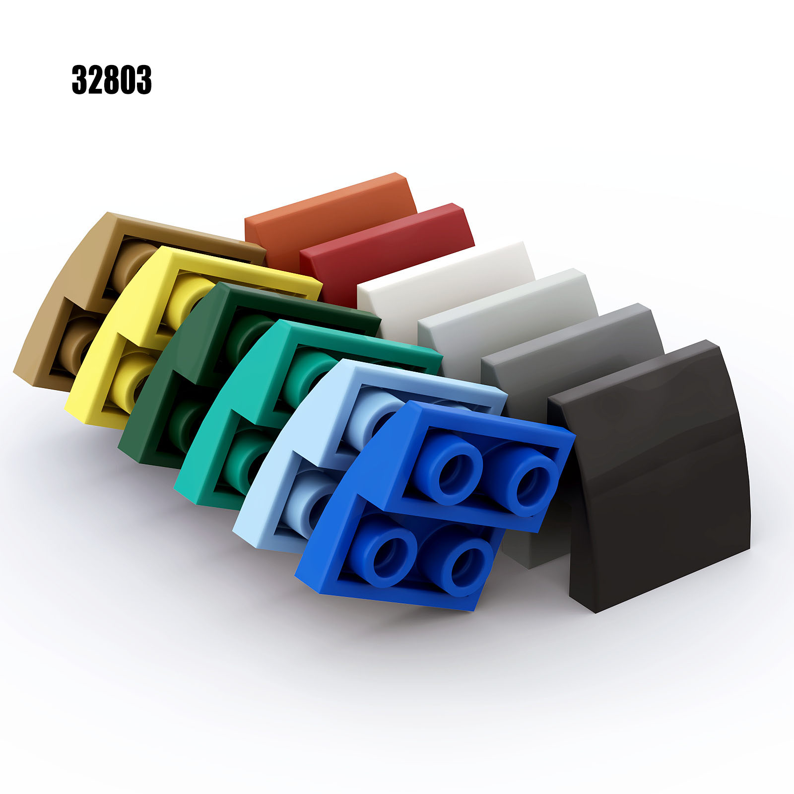 50pcs MOC Bricks 32803 2x2 Rev - مراجعة Tech Accessories For Kids وسعره