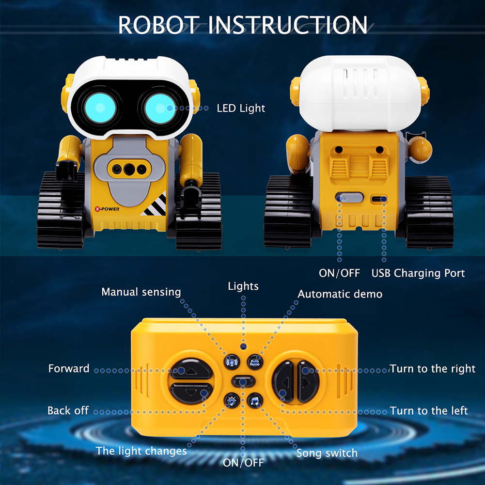 Remote Control Robot with LED  - مراجعة Tech Accessories For Kids وسعره