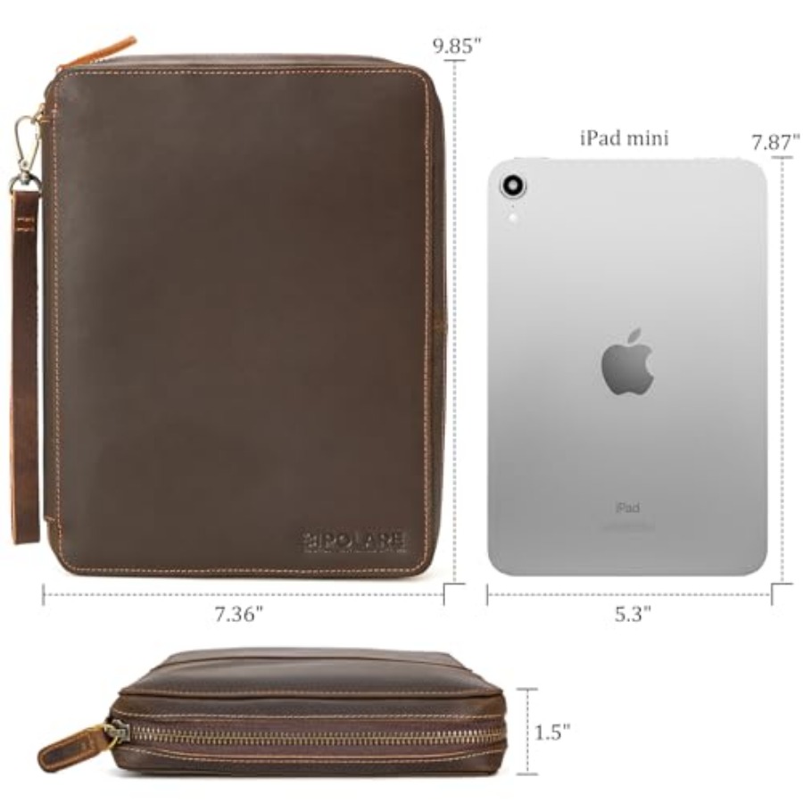 Polare Full Grain Leather Trav - مراجعة Tech Accessories Travel Case وسعره