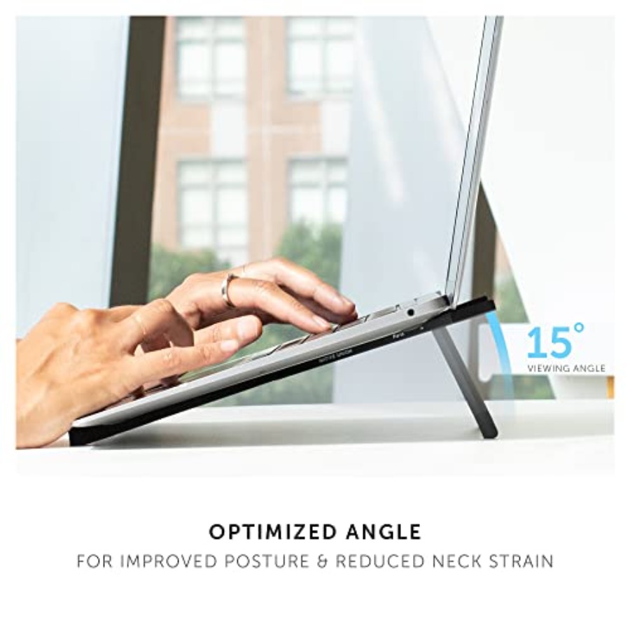Fold Laptop Stand Ultra-Slim F - مراجعة Laptop Stand Bamboo وسعره