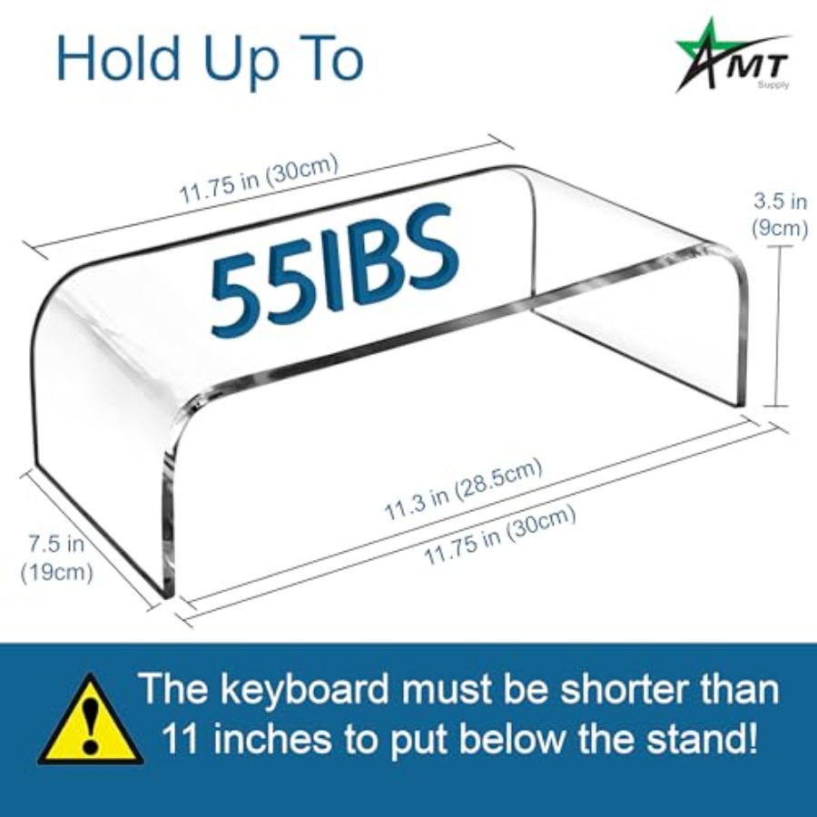 2 Pack Acrylic Laptop Monitor  - مراجعة Laptop Stand Bamboo وسعره