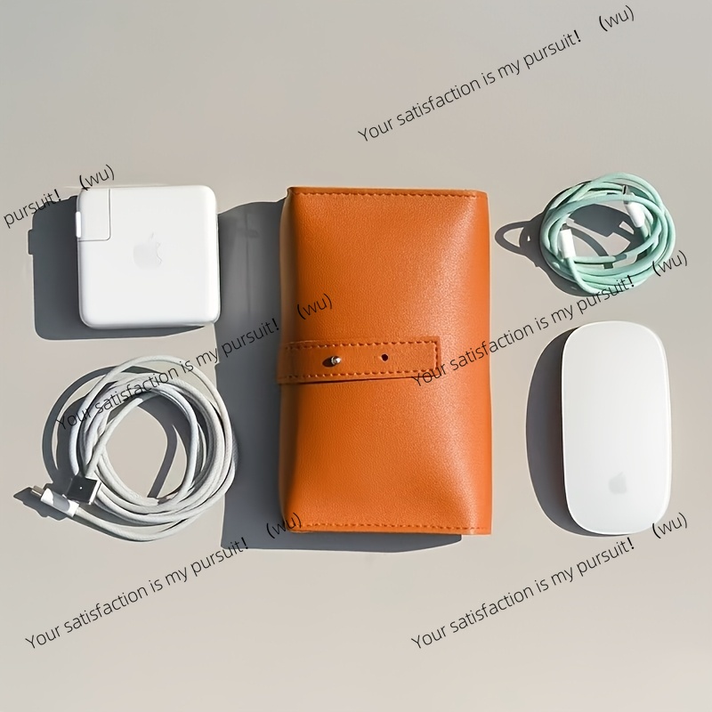 1pc PU Leather Multi-Compartme - مراجعة Tech Accessories Travel Case وسعره