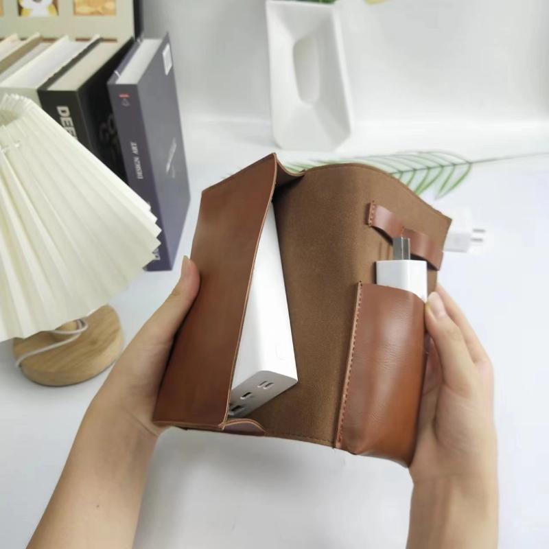 1PC PU Leather Multi-Compartme - مراجعة Tech Accessories Travel Case وسعره