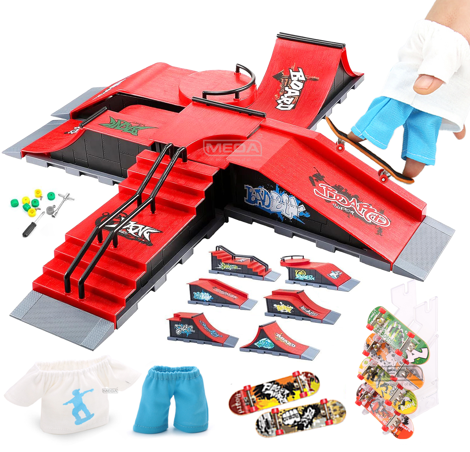 DIY Finger Skatepark 6-in-1 Se - مراجعة Tech Accessories For Kids وسعره