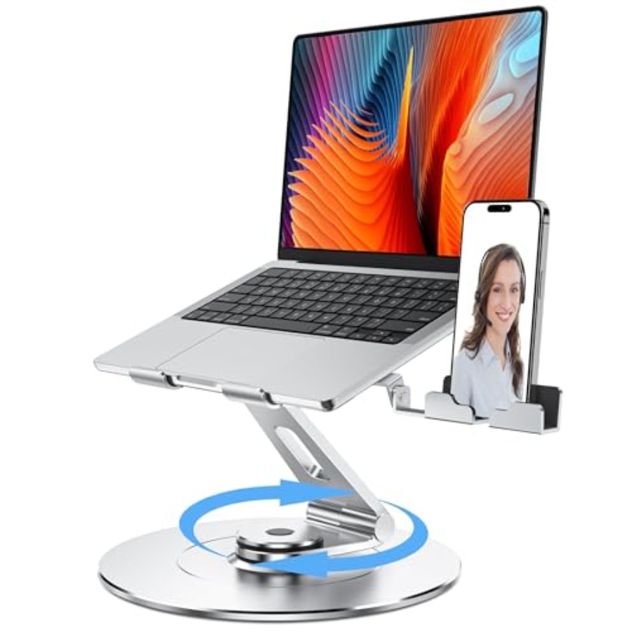 Laptop Stand with Phone Holder - مراجعة Laptop Stand Bamboo وسعره