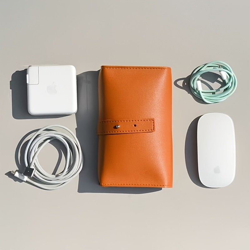 1pc PU Leather Multi-Compartme - مراجعة Tech Accessories Travel Case وسعره