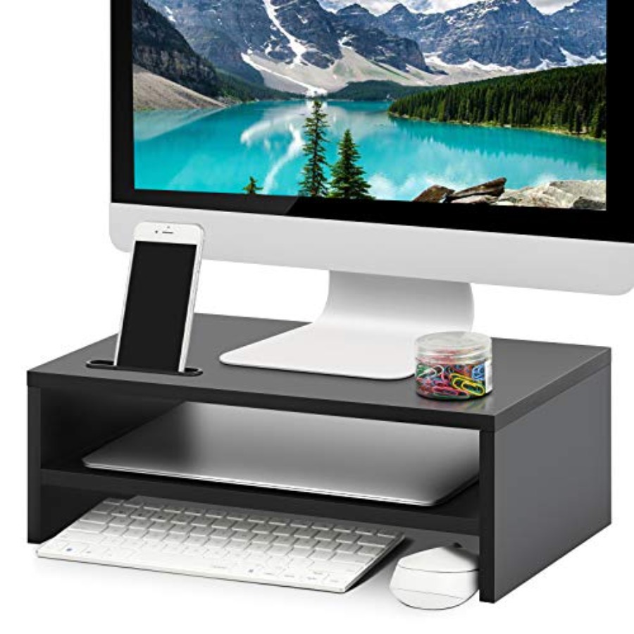 Monitor Stand Riser, 2 Pack 16 - مراجعة Laptop Stand Bamboo وسعره