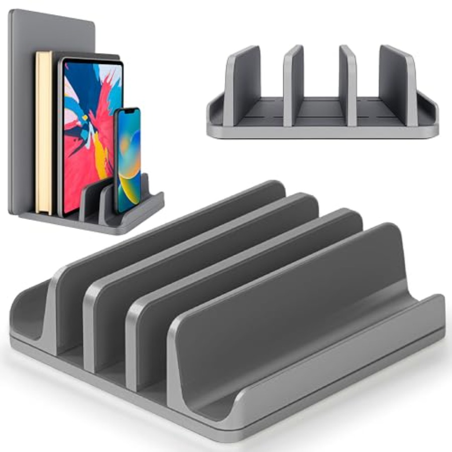 Multiple Laptop Holder Vertica - مراجعة Laptop Stand Bamboo وسعره