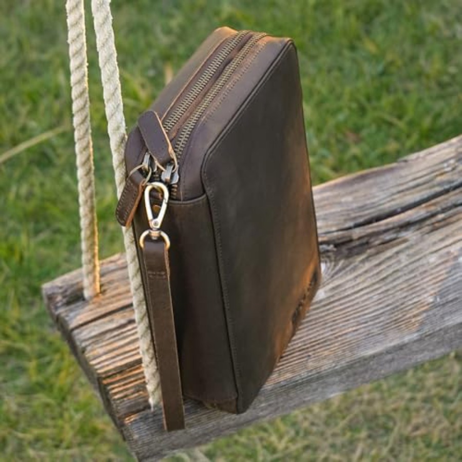 Polare Full Grain Leather Trav - مراجعة Tech Accessories Travel Case وسعره