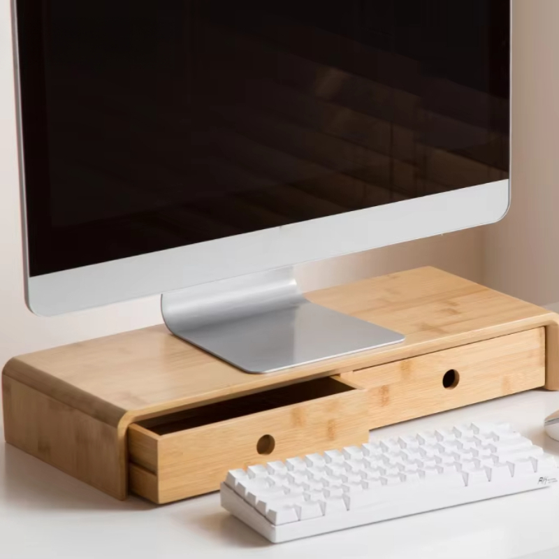 Bamboo Laptop Monitor Riser Ec - مراجعة Laptop Stand Bamboo وسعره