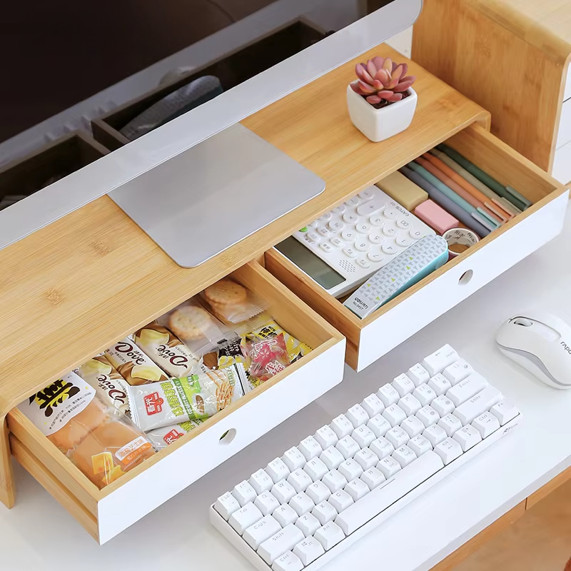 Bamboo Laptop Monitor Riser Ec - مراجعة Laptop Stand Bamboo وسعره