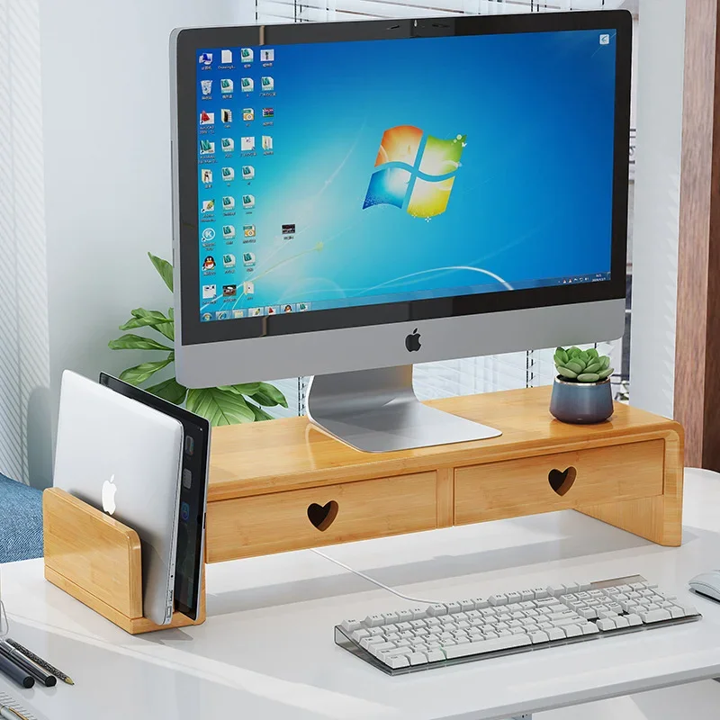Natural Bamboo Desk Stand Nord - مراجعة Laptop Stand Bamboo وسعره