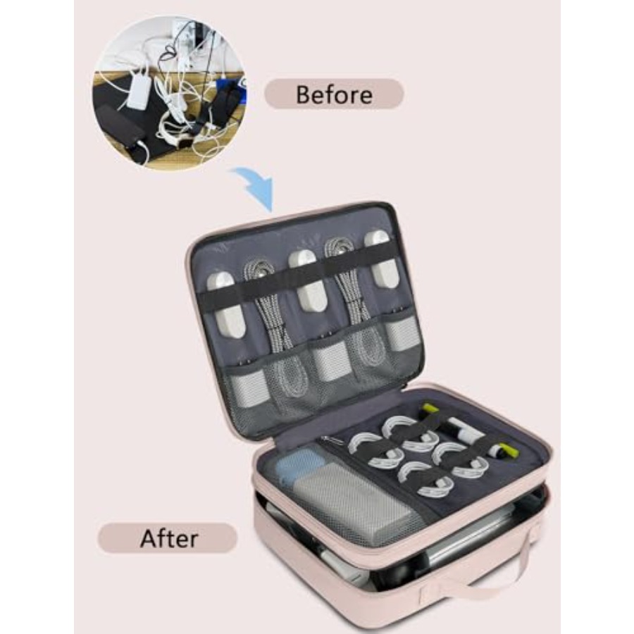 Travel Cord Organizer for Wome - مراجعة Tech Accessories Travel Case وسعره