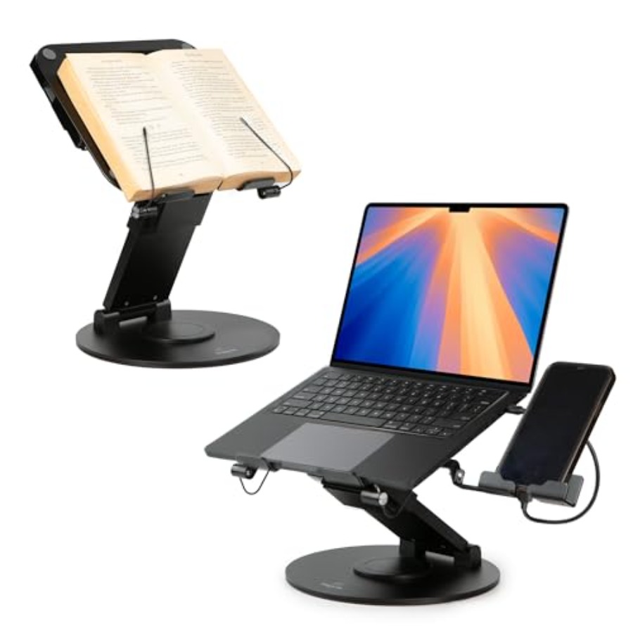 3-in-1 Adjustable Laptop Stand - مراجعة Laptop Stand Bamboo وسعره